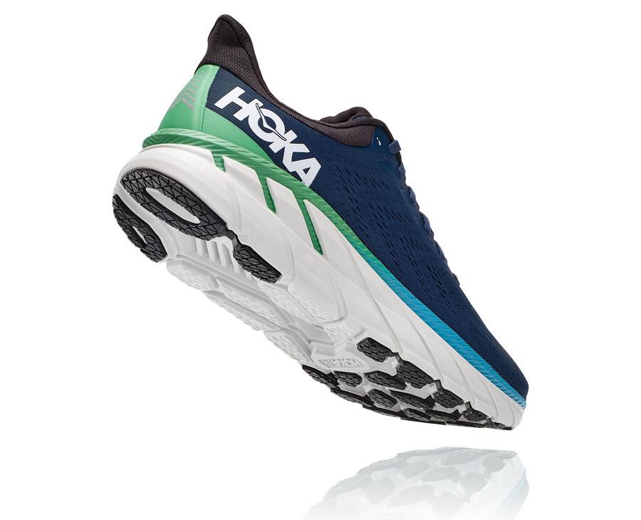 Hoka One One Clifton 7 Löparskor Herr - Marinblå - GTEXD-9286